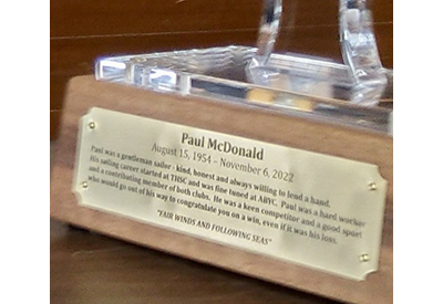 SinC Paul McDonald Plaque