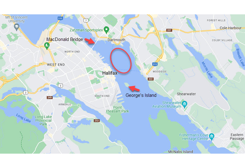 SailGP Halifax Map