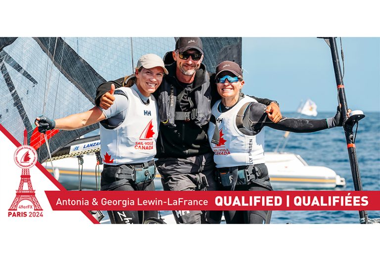 Nova Scotia’s 49erFX Crew Antonia and Georgia Lewin-LaFrance Qualify to be Nominated for Paris 2024